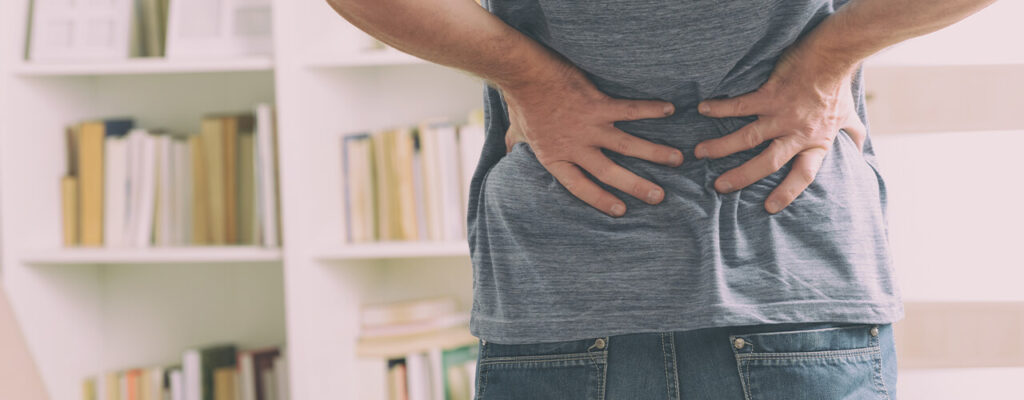 Back pain due to herniated disc